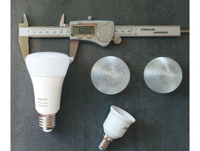 philips hue bulb cap cover ersetzen abdeckung birne Birne Farbton Kappes 3d print model - Mito3D