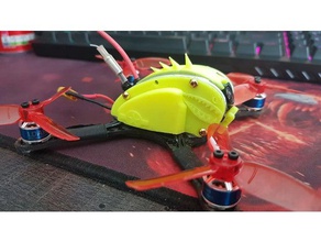 flyegg 130 corps imperméable l'eau drone mouche flyegg130 fpv requin 3d print model - Mito3D