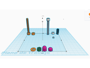 tornillos parafusos 3d print model - Mito3D