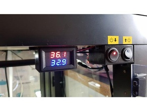 ik box Temperatur Anzeige caisson ikea digital thermometer ender 3 pro fehlen temprature 3d print model - Mito3D