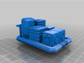 star wars legion scale grav sled 146 148 32mm bountyhunterxx5 cargo pallete clone hover pallet rebels starwars 3d print model - Mito3D