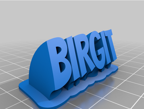 birgit customized 3d print model - Mito3D