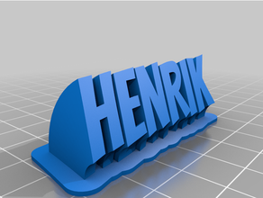 henrik personalizado 3d print model - Mito3D
