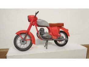 jawa 250 moto checa harley honda hotrod kawasaki kawasi motor motocicleta retro escala skoda suzuki vintage 3d print model - Mito3D