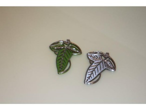lothlorien broche amuleto aragorn jóias senhor anéis 3d print model - Mito3D