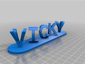 vicky bz red customized 3d print model - Mito3D