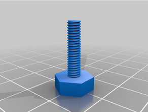 4mm bolt 16mm lunghezza 3d print model - Mito3D