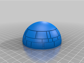 death star screw ball 3d print model - Mito3D
