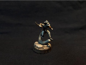 furry anthro assassin character miniature 3d print model - Mito3D