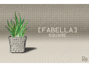 fabella vase cactus decor decoration design flower pot plants plant rhino 3d print model - Mito3D