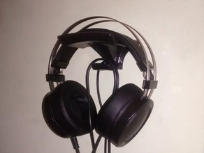 soporte para auriculares - headphone holder headphones stand 3d print model - Mito3D