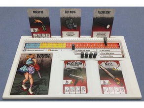 zombicide bandeja tarjeta 3d print model - Mito3D
