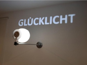 happy light gl cklicht jeu glcklicht heureux lumière led projection stéréoscopique 3d print model - Mito3D