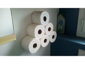 toilet paper holder papier toilette porte 3d print model - Mito3D