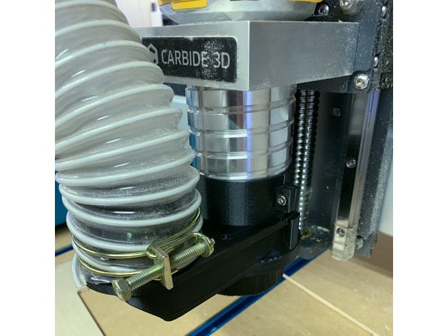 shapeoko cnc dust collector attachment dewalt makita 3D print model - Mito3D