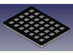 bfo 9000 5x7 durumda bfo9000 klavye mekanik mechboard ortho dik 3d print model - Mito3D
