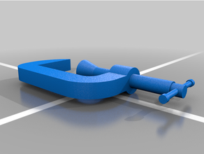 semplice morsetto c clamp ingegneria pezzo 3d print model - Mito3D