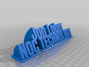 jon noc customized 3d print model - Mito3D