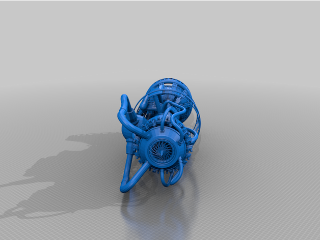 rocket engine gubbins 40k Motor miniaturen Modelle Rakete Spielzeug warhammer 3D print model - Mito3D