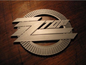 zz recycler album logo 3d print model - Mito3D