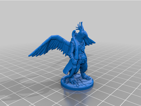 kocratuura ranger cockatoo aarakocra dungeons dragons 3d print model - Mito3D