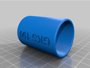 bosch gks190 vacuum cleaner adapter 3d print model - Mito3D