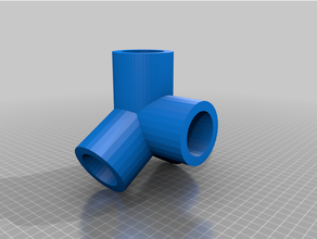 1 4 tubos pvc pie personalizado 3d print model - Mito3D