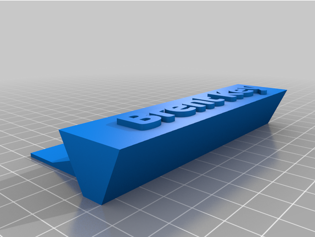 personalizzato business card holder misura 3D print model - Mito3D