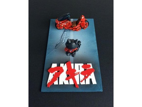 akira affiche diorama base l'anime cat chibi scifi 3d print model - Mito3D