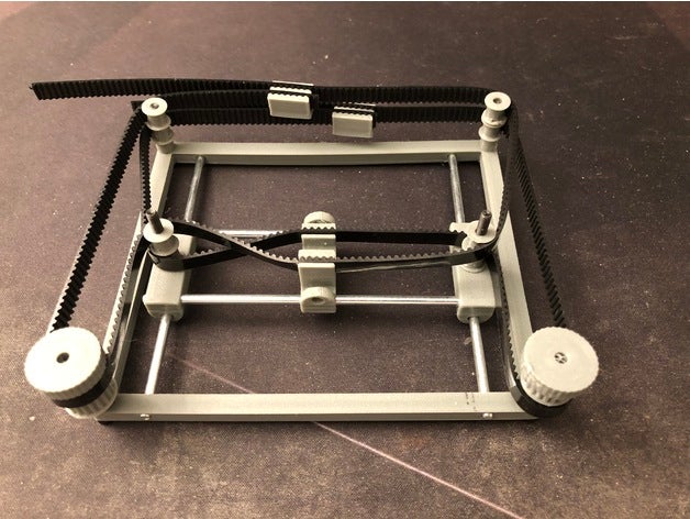 manual corexy mechanism printer core xy 3D print model - Mito3D