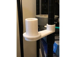 roller bearing paper towel holder wire shelf 3d print model - Mito3D