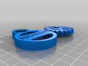 honda gear chave cadeia acura cívica civic crv elemento fit 3d print model - Mito3D