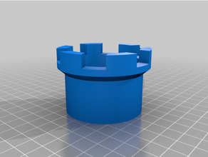 customized dg castle capsule holder 3d print model - Mito3D