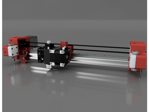anycubic i3 mega linear rail x-axis 3d print model - Mito3D