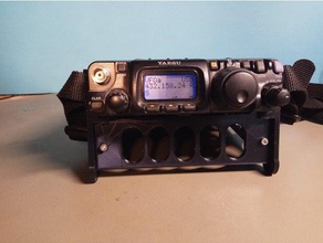 ft-817 stand ft817 ham radio 3d print model - Mito3D