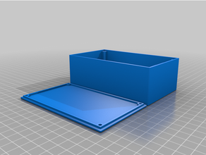 customized project box lid screws 120x70x40 3d print model - Mito3D