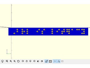 braille generator - unified english ueb 3d print model - Mito3D
