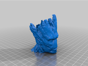 groot - egg cup holder groots 3d print model - Mito3D