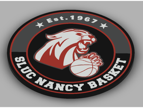sluc nancy basket logo llavero cesta baloncesto mmu2 multicolor 3d print model - Mito3D