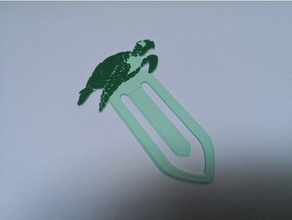 turtle bookmark animal animals book bookmarks books nature reading 3d print model - Mito3D