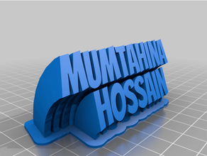 mumtahina customized 3d print model - Mito3D