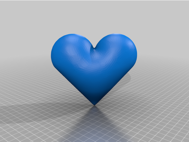 basit kalp 3D print model - Mito3D
