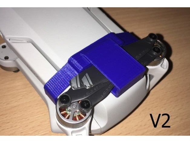 dji mavic mini prop clipe caso combo voar guarda hélice 3D print model - Mito3D