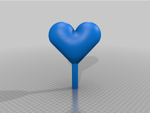 basit kalp tüpü monte edin 3d print model - Mito3D