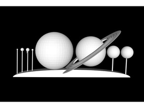 solar escala planeta resina energía espacio 3d print model - Mito3D