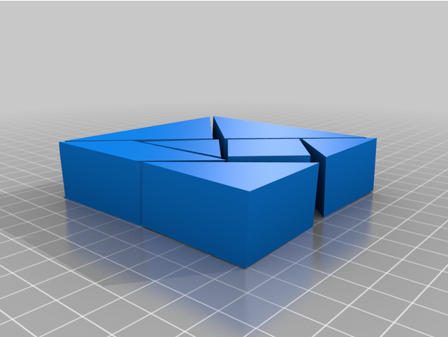 tangram 3d 3D print model - Mito3D