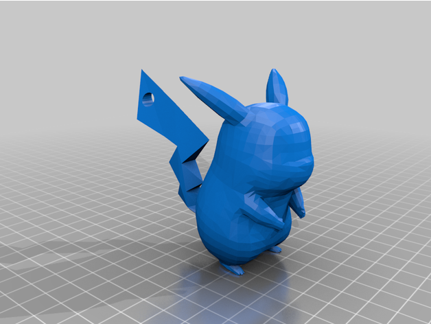 pikachu key chain 3D print model - Mito3D