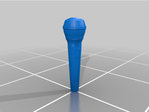 hand-held microphone model dmcg gnamp 3d print model - Mito3D