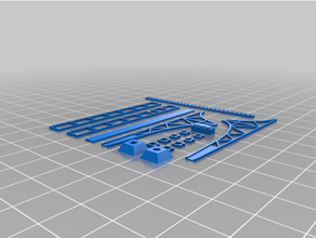 ölçek sinyal Köprüsü açılır kapanır cantilever model railroad 3d print model - Mito3D