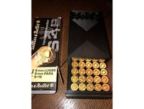 ammo box s&b 9mm luger 9x19mm bullet sb 3d print model - Mito3D